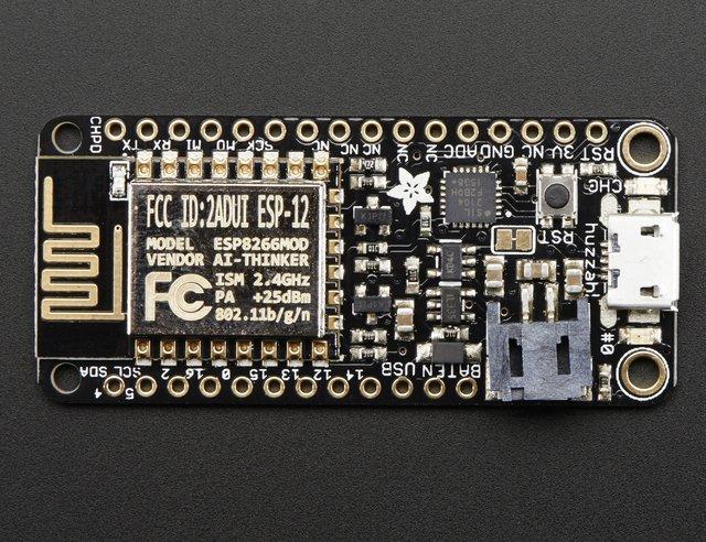 Using Arduino IDE While the Feather HUZZAH ESP8266 comes pre-programmed with NodeMCU's Lua interpretter, you don't have to use it! Instead, you can use the Arduino IDE which may be more familar.