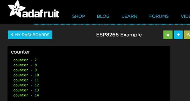 Next Steps If you would like to continue your educational journey with your ESP8266 & Adafruit IO, check out