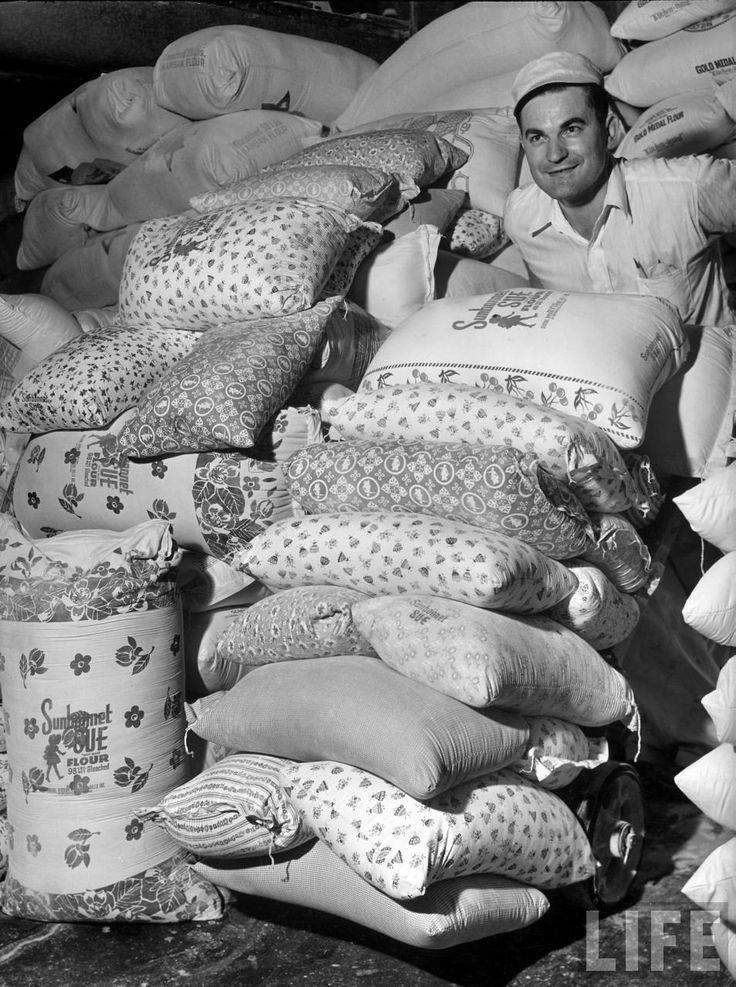 When they realized women were using their sacks to make clothes for their