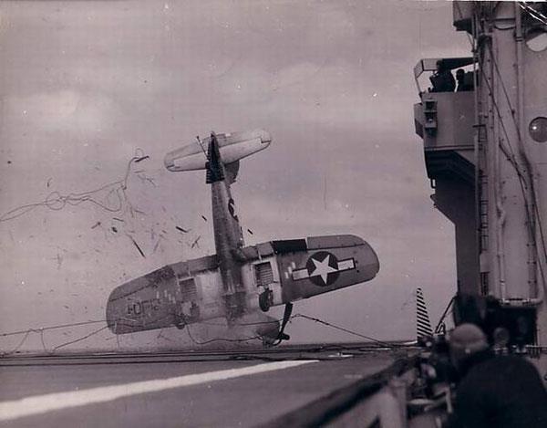 50. An aircraft crash on board during World War II 51.