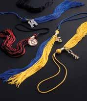 stoles medallions tassels cords Welcome freshmen with their own tassels.