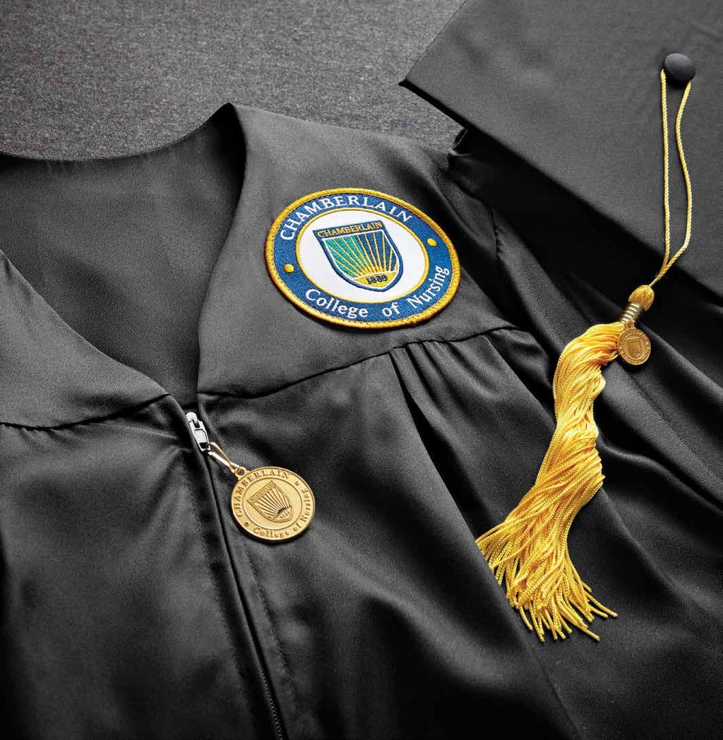 REGALIA IS ONLY THE BEGINNING. Jostens was honored to help Chamberlain College of Nursing design custom regalia consistent with their reputation as one of the country s premiere nursing schools.