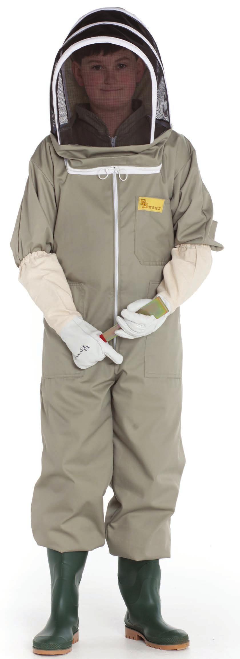 Colour - Sage Junior Suit - BB6A This suit will give the aspiring beekeeper all they need to assist in the apiary,