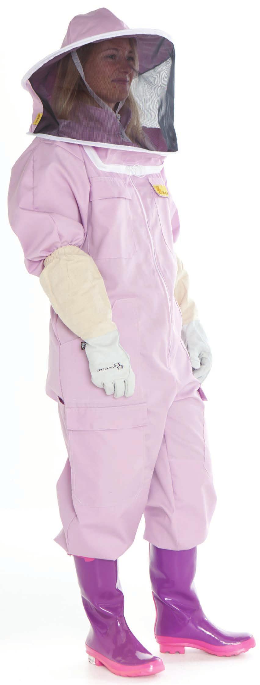 Deluxe Retro Full Suit Colour - Pink Colour - Biscuit For those beekeepers who want a deluxe suit, but