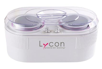 This LYCOpro Baby Heater holds 225g, suitable for hot & strip wax. Removable insert included. Great for facial waxing including brows, lip and nose.
