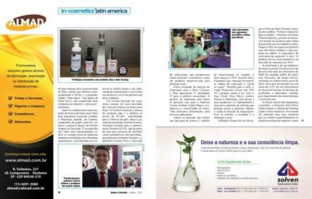 associated with the strong in-cosmetics Latin America