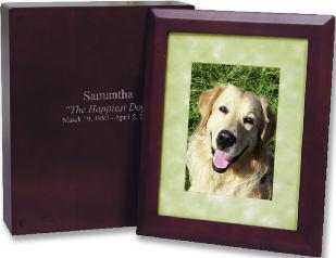 Photo Urn (Small) 30-P-001 Solid wood in a Oak or