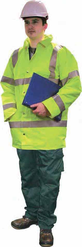 High Visibility Workwear Motorway Jackets / Vests Motorway Jackets SIZE CHEST mm Fluorescent