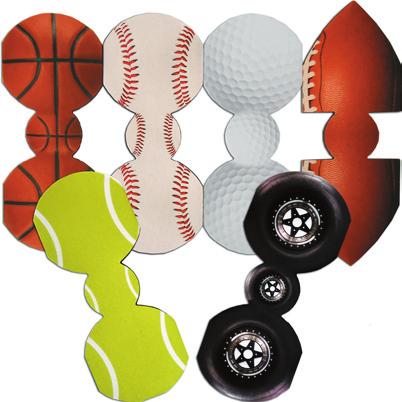 Styles: Basketball, Baseball, Golf, Football, Tennis, and Racing.