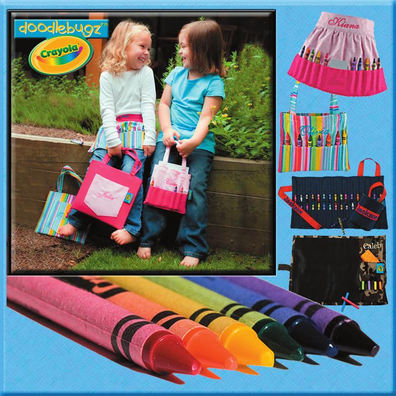 DOODLEBUGZ CRAYOLA COLLECTION DOODLEBAG The Doodlebag has numerous pockets can hold additional items.