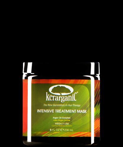 KERARGANIC TREATMENT INTENSIVE MASK nourishes and strengthens hair fibers from inside out. Used weekly, it maintains hair healthy, soft, shiny and easy to manage.