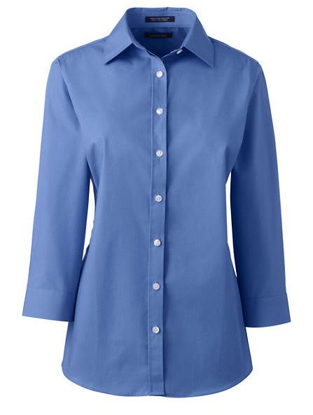 s Long Sleeve Perfect Dress Shirt. Reg. 4-18 449341-CL5 449342-CLX Women s 18W-26W 449343-CL4 Colors: dark cobalt blue, true blue, white. Our Perfect Dress Shirt in 3/4 Sleeves.