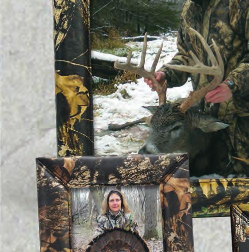 insert area for captions Embossed with Daddy s Little Hunter Camo