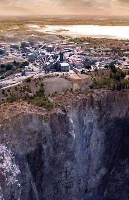 Figure 2. The Cullinan diamond mine (renamed from the Premier mine in 2003) has yielded more large diamonds than any other source in history.