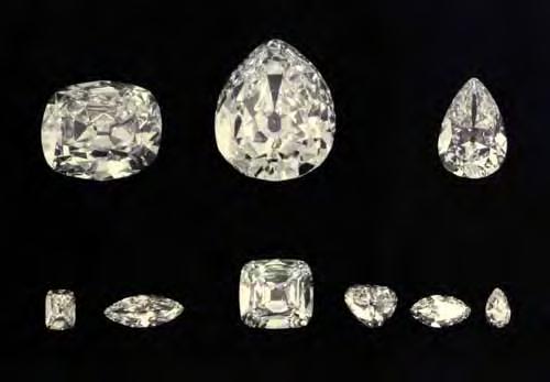 60 ct square-cut brilliant that is set with the Cullinan III (see above). Cullinan V an 18.80 ct heart shape set in a brooch for Queen Mary that is now owned by Queen Elizabeth II. Cullinan VI an 11.