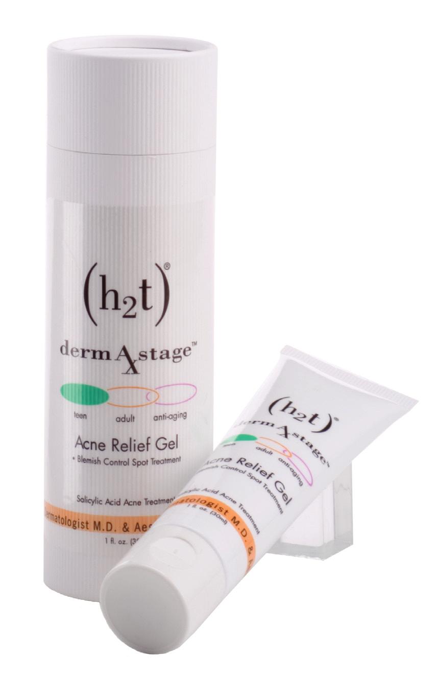Acne Relief Gel Acne Relief Gel is a fast-acting, intensive gel that penetrates clogged pores from which acne oil secretions arise, providing powerful control and rapid resolution of unwanted