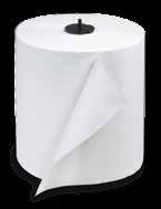 Rolls are protected to minimize waste. Ideal for busy restrooms. Colors: White (07), Black (12) 6210 11"H x 16"W x 5"D Paper Refill Options 6221 751 ft.