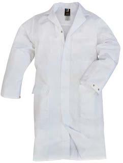 HB-CHEMcomfort Antistatic Also the light-weight white coats for ladies and men combine chemical protection and permanent antistatic properties.