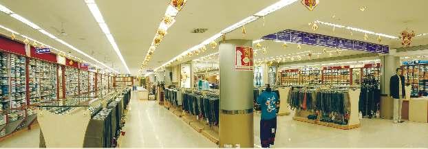 It has the most exhaustive collection of clothing for men, women and children, under one roof.