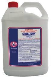50 AIDAL PLUS 2% Active Glutaraldehyde High Level Instrument Disinfectant Aidal Plus is suitable for the high level disinfection of rubber and
