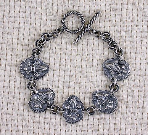PACKAGE #11: Fleur de Lis Bracelets and Necklaces 2 of each Bracelet & 2 of each Necklace (at