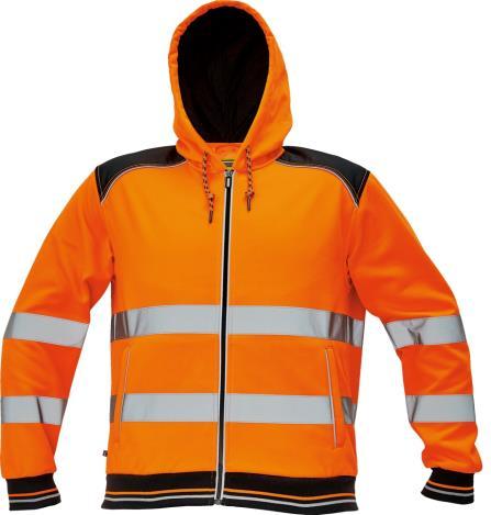 Sweatshirt HOODIE KNOXFIELD HI-VIS CERVA Made of 65% polyester and 35% cotton, french terry. Quality 300 gr/m². Elastic hems on sleeves and bottom.