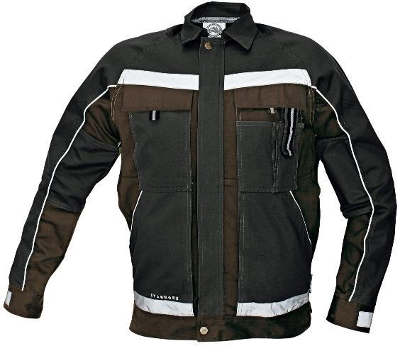 Working jacket STANMORE Australian Line Made of 100% cotton. Quality 275 gr./m². Comfortable fit and high resistance. With reflective accessories. Front pockets and phone pocket.