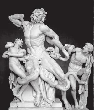 More modern experts see this impious episode as the true story behind this image of Laocoön, a story of punishment for the sin of impiety, rather than for telling the truth about the wooden horse.