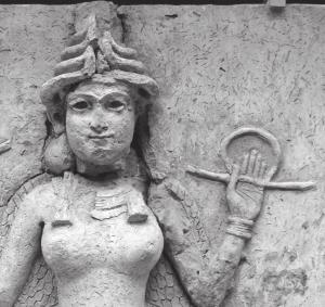 Professor Porada believed that this was an image of Ereshkigal holding both her own rod and ring and her sister s. Other scholars still believe that the Queen of the Night is the goddess Ishtar.