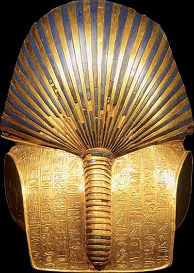 Tutankhamun s Treasures The royal mummy reposed in the innermost of three coffins, nested one within the other and shaped in the form of Osiris, Egyptian god of death.
