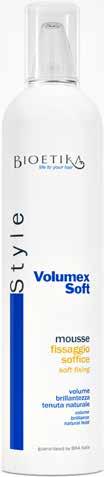 STYLE VOLUMEX STRONG MOUSSE STRONG FIXING Styling mousse with strong effect. Designed for styles that require strong hold power with volume.