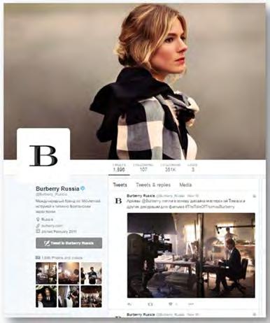 Figure 60: Burberry Russian account on
