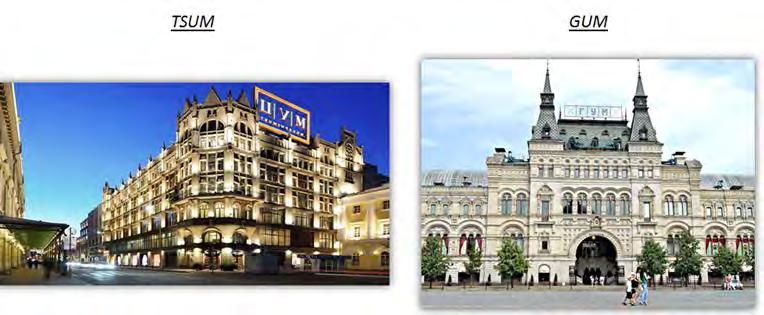 Figure 113: TSUM and GUM luxury department stores in Moscow Moscow, November 2016