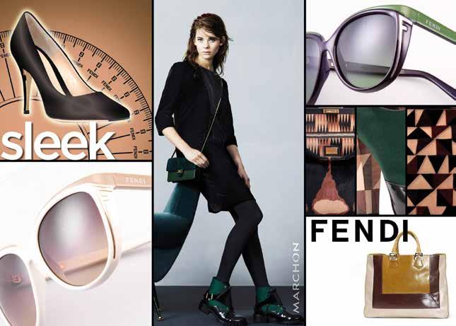Fendi is known for unusual and unexpected ways of playing with contrasts.