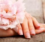 Beautifully Groomed Hands & Feet Manicure For silky smooth, beautiful hands. Nails are shaped and cuticles gently pushed back before a deep conditioning treatment is massaged into the hands.