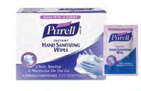 Contains moisturizers to help keep skin hydrated. 0770 Foam with Biobased Content** PURELL Alcohol Formulation Sanitizing Wipes The germ killing power of PURELL in an alcohol formulation wipe.