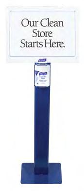 Standard 24 x 18 Our High Standards Start Here Sign only 9010-01-PUR2 9002-01 with 9010-06 Refill 14 PURELL Sanitizing Wipes Brackets Single or