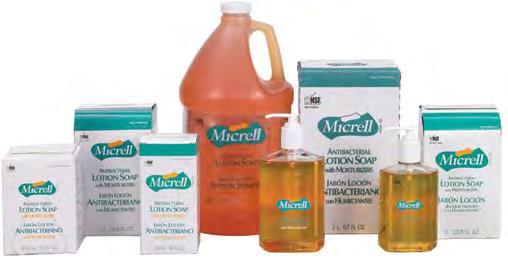 MICRELL Antibacterial Foam Handwash Soft, rich pre-lathered foam formula with quick-acting antimicrobial ingredient (PCMX) is gentle on hands, even with repeated use. Effective degreasing agent.