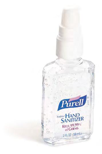 PURELL The brand people know and trust. Germs are everywhere. Soap and water aren t. Whether or not you see them, germs are everywhere. They re on desks, phones and even elevator buttons.