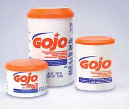 GOJO Lemon Pumice Hand Cleaner Crème formula with fresh lemon fragrance and pumice scrubbers. For removing grease, tar and oil.