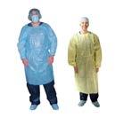 Personal Protection Isolation and Impervious Gowns: All gowns are made of high quality spun bonded polypropylene Isolation gowns are available in 3 colors to allow easy detection between departments