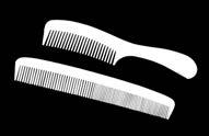 DawnMist Adult Combs: Multiple sizes to accommodate all hair types Rounded tines to reduce irritation caused by scratching C5 5 Long, Black - BULK 2160/cs DC5 5 Long, Black 12/bg, 180 bg/cs GC5