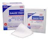 Traditional Wound Care Gauze Pads: 100% woven cotton Individually wrapped for your convenience Perforated carton for easy dispensing Perfect for when only one pad is needed