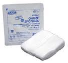 4 x 4, 12-ply 200/bg, 10 bg/cs Tray Gauze, Type VII: USP Type VII gauze, 100% woven-cotton Packaged in rigid plastic tray with peel back lid Sponges are banded in 10 s to