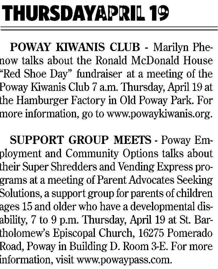 For more information, go to www.powaykiwanis.org.
