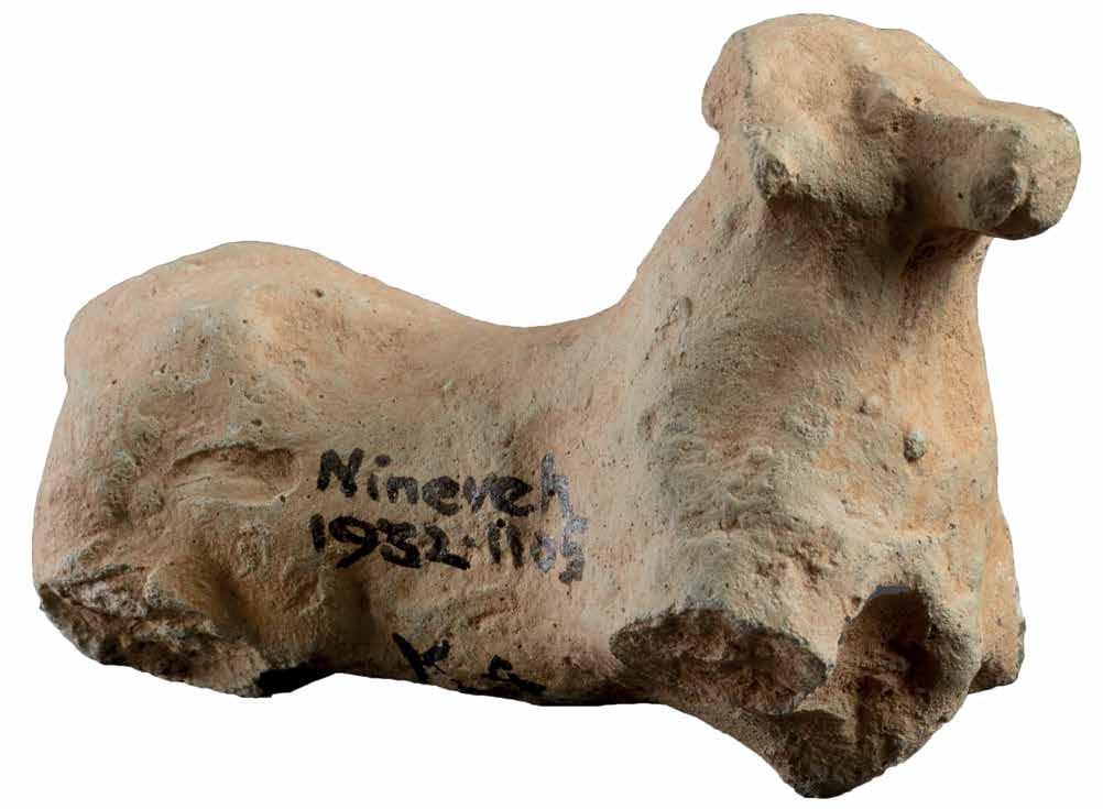 Figure 21.8 Animal figurine found in Nineveh. Iraq; 3000-2500 BC; terracotta; H 4 cm, L 6.2 cm; Ashmolean Museum,