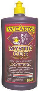 MYSTIC CUT is recommended for 1200/1500/2000 grit sand scratch removal without heavy swirling, powdering or dusting. Outstanding results are realized on all types of paint, including OEM and customs.