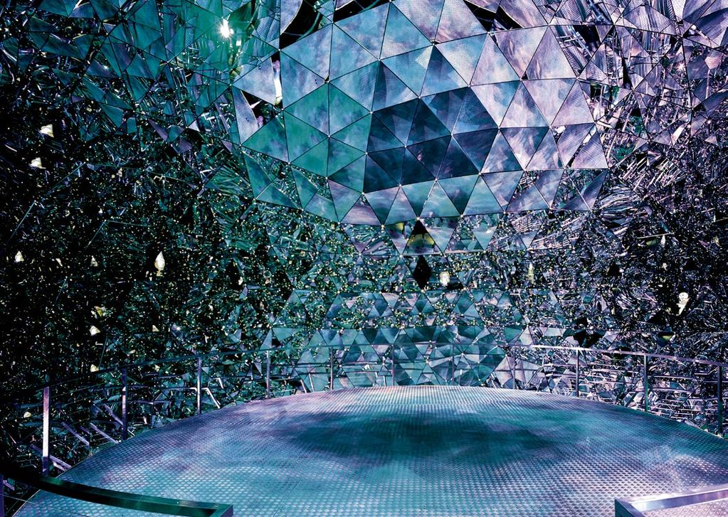 BECAUSE WITH SWAROVSKI, WHATEVER YOU CAN IMAGINE IS REAL The Crystal Dome is the kaleidoscopic centerpiece of Swarovski Crystal Worlds