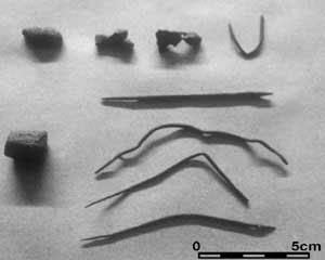 needles, two rattles and one hook. Pipil Project. Figure 4.