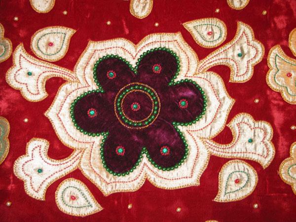 embroidered for the Indian market.
